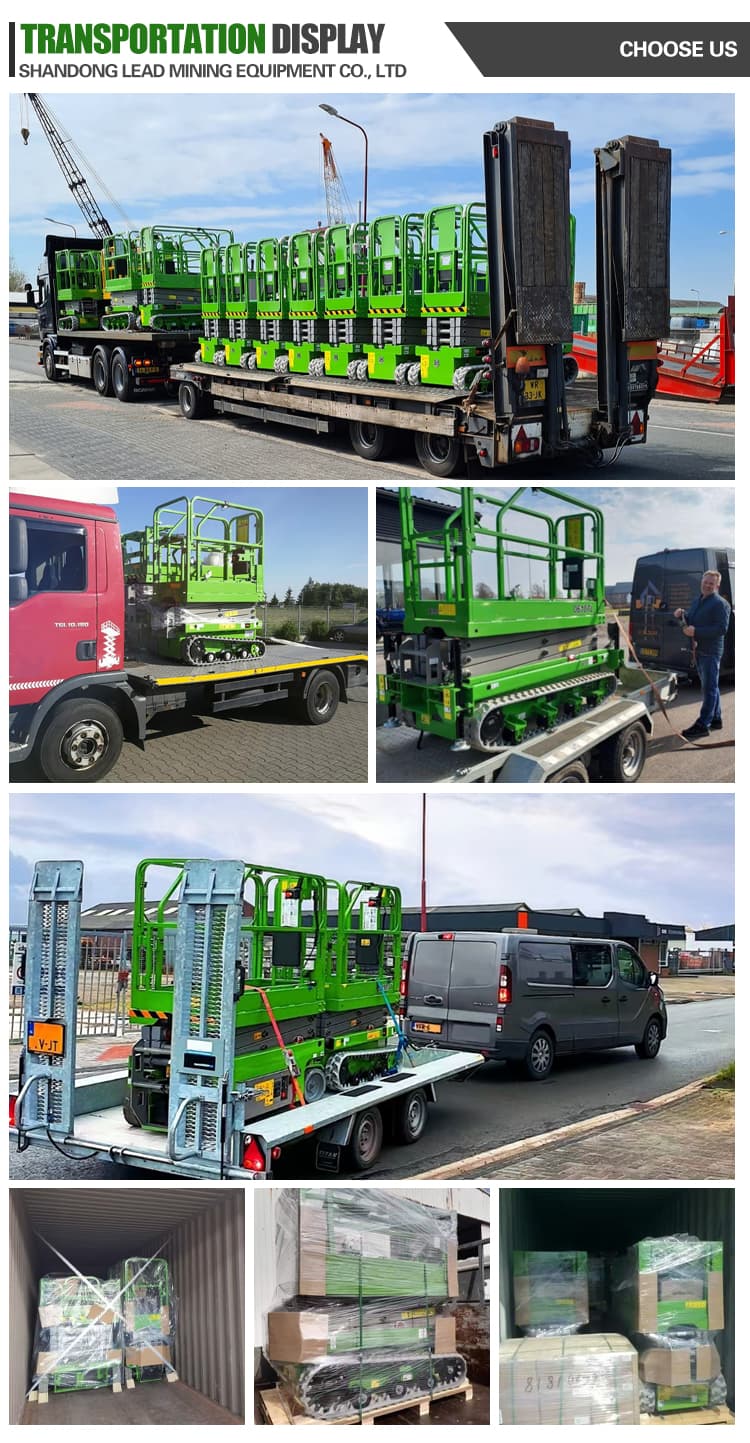 4m Crawler Scissor Lift Compact Tracked Aerial Work Platform