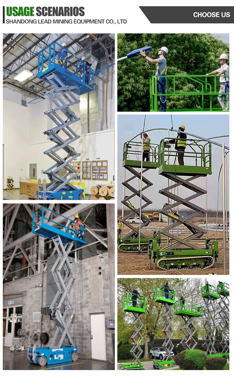 4m Crawler Scissor Lift Compact Tracked Aerial Work Platform
