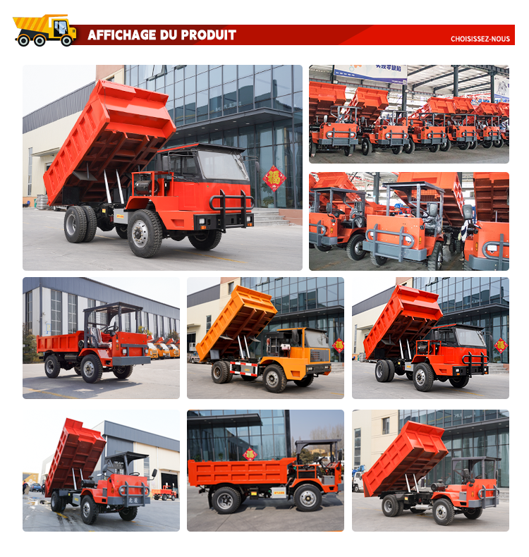 Camion Minier Souterrain 3,5 Tonnes avec Frein Pneumatique pour Tunnels Étroits