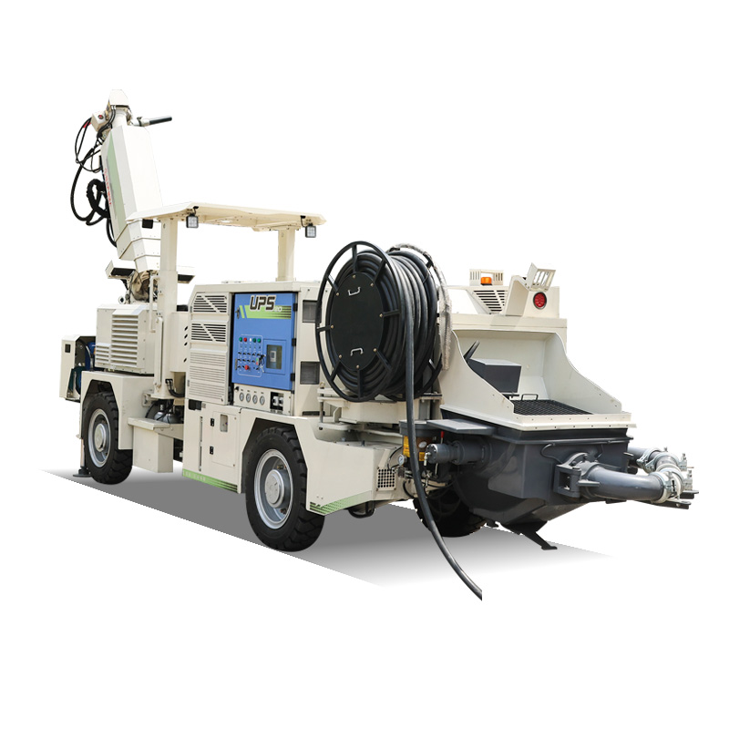 Wheeled Wet Shotcrete Machine for Tunnel Construction with Fast Travel and Uniform Concrete Spraying