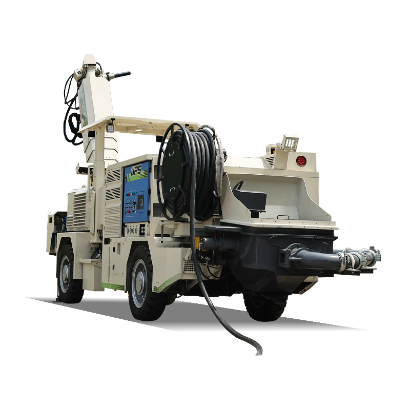 Wheeled Wet Shotcrete Machine for Tunnel Construction with Fast Travel and Uniform Concrete Spraying