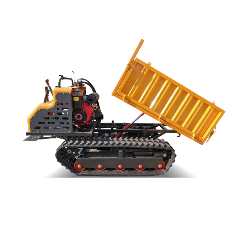 1 Ton con guida da terra dumper cingolato per Landscaping e Confined Jobs con compatto Size e fluido Handling