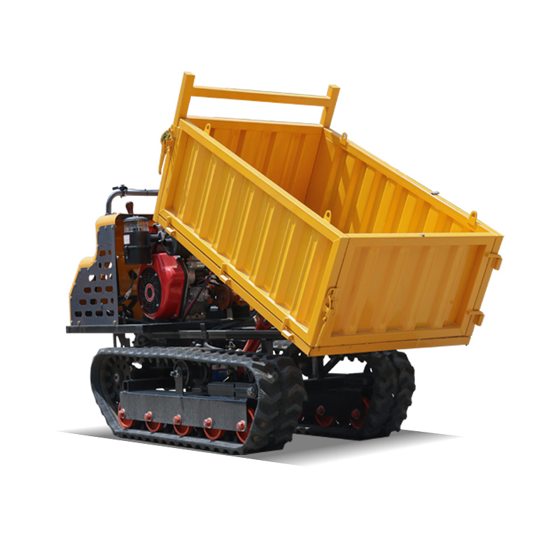 1 Ton con guida da terra dumper cingolato per Landscaping e Confined Jobs con compatto Size e fluido Handling