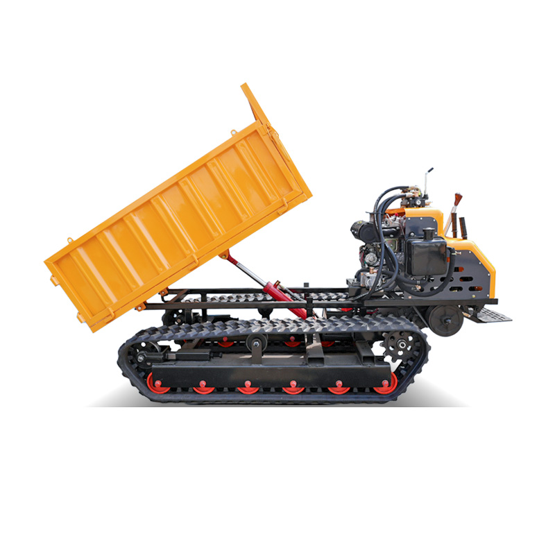 2 Ton con guida da terra dumper cingolato per costruzione trasporto con forte Traction e affidabile carico capacita