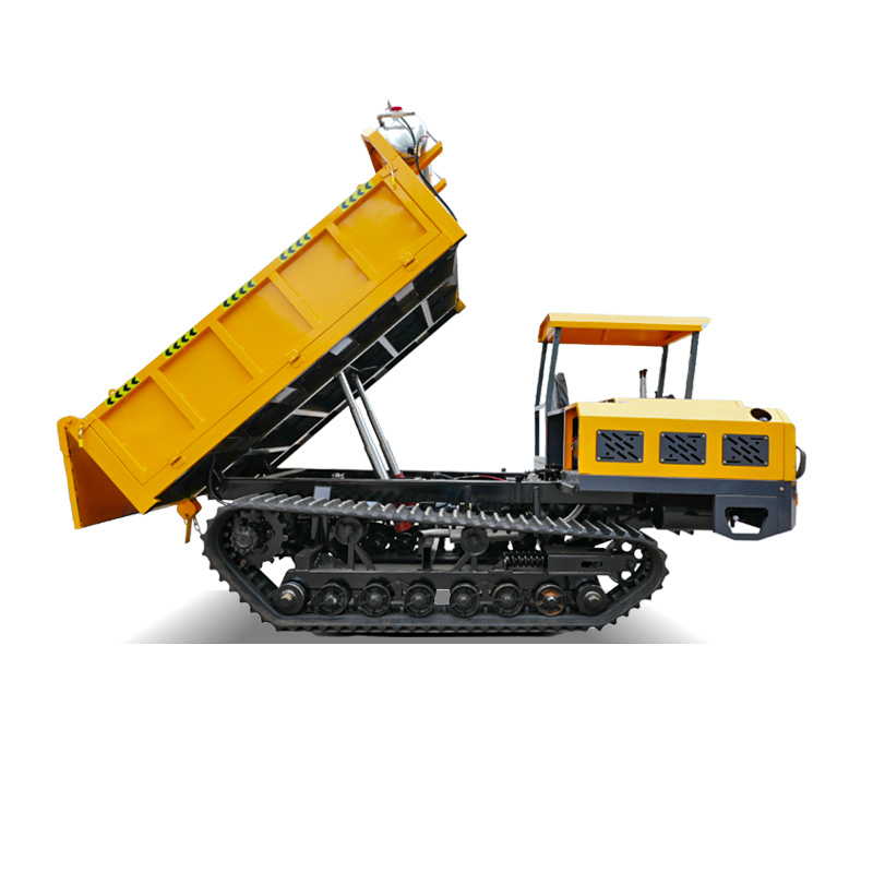 8 Ton Ride-On Tracked Dumper for Large Job Sites with High Traction Force and Efficient Load Transportation