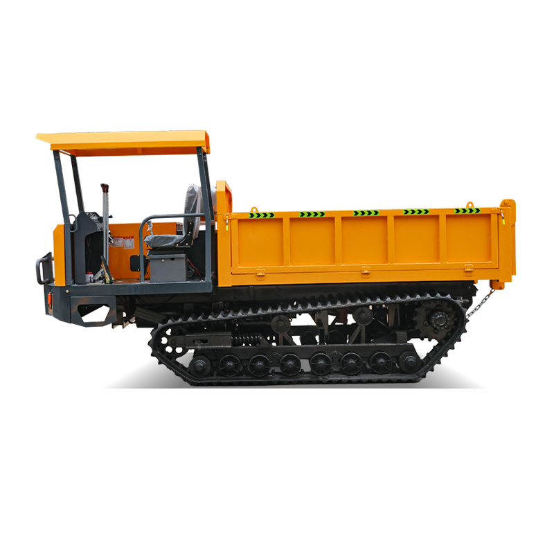 8 Ton Ride-On Tracked Dumper for Large Job Sites with High Traction Force and Efficient Load Transportation