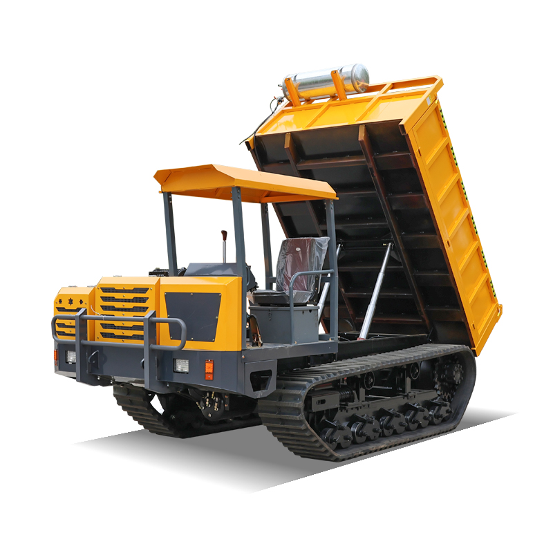 12 Ton Ride-On Tracked Dumper for Extreme Load Transport with Robust Design and Long-Term Durability