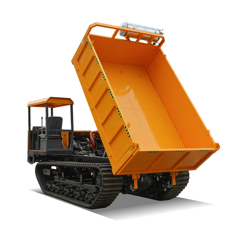 12 Ton Ride-On Tracked Dumper for Extreme Load Transport with Robust Design and Long-Term Durability