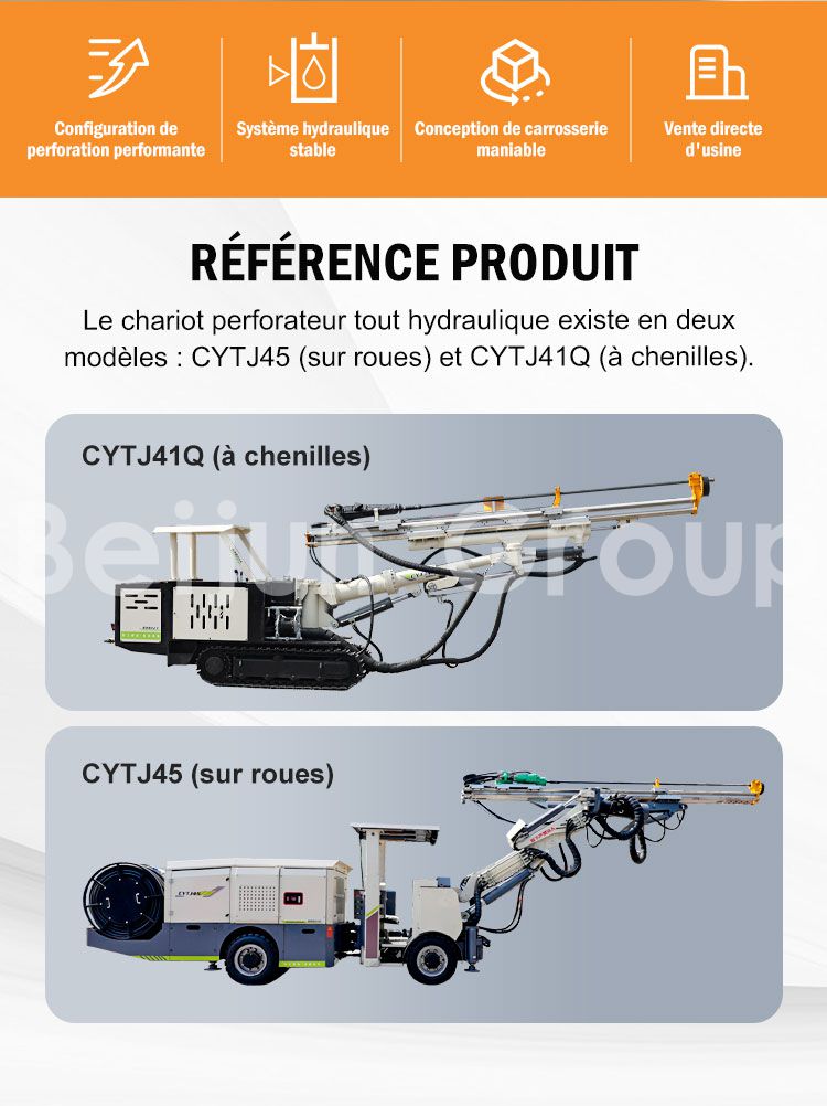 Jumbo de Forage sur Chenilles