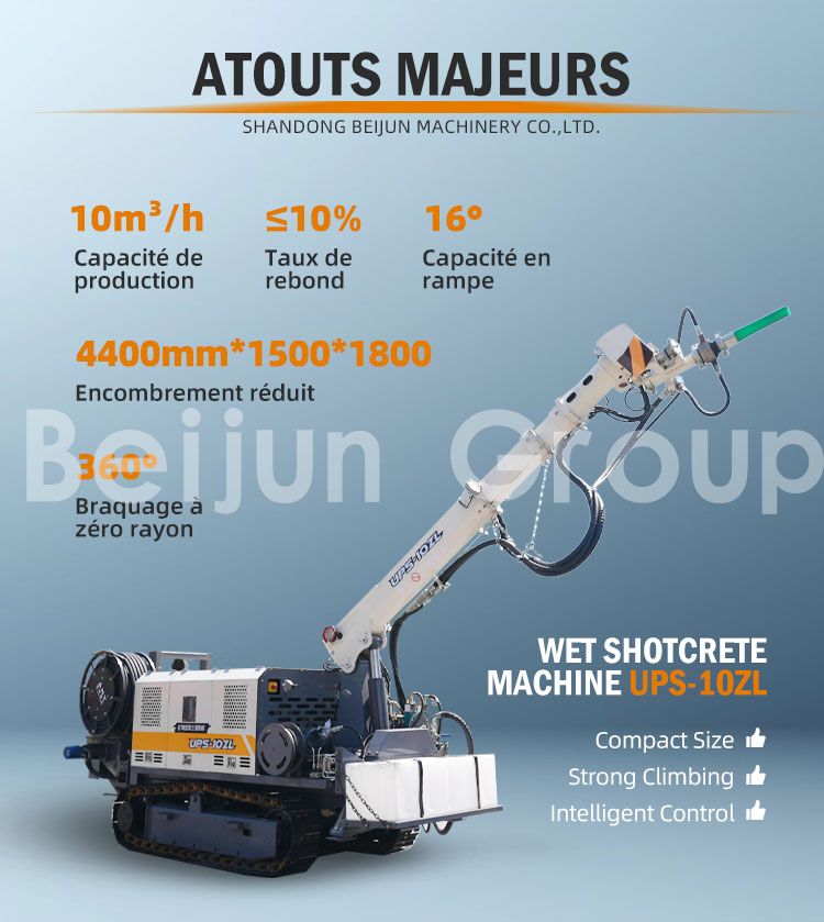 Machine à béton projeté humide Machine à béton projeté humide