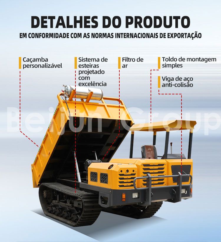 veículo de transporte sobre esteiras