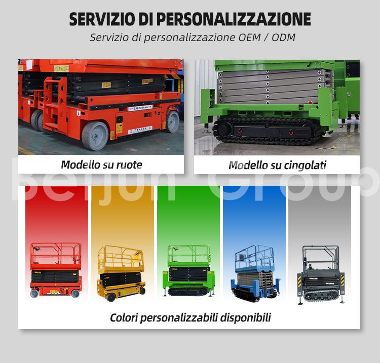 Piattaforma elevatrice a forbice