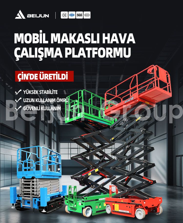 Makaslı kaldırma platformu
